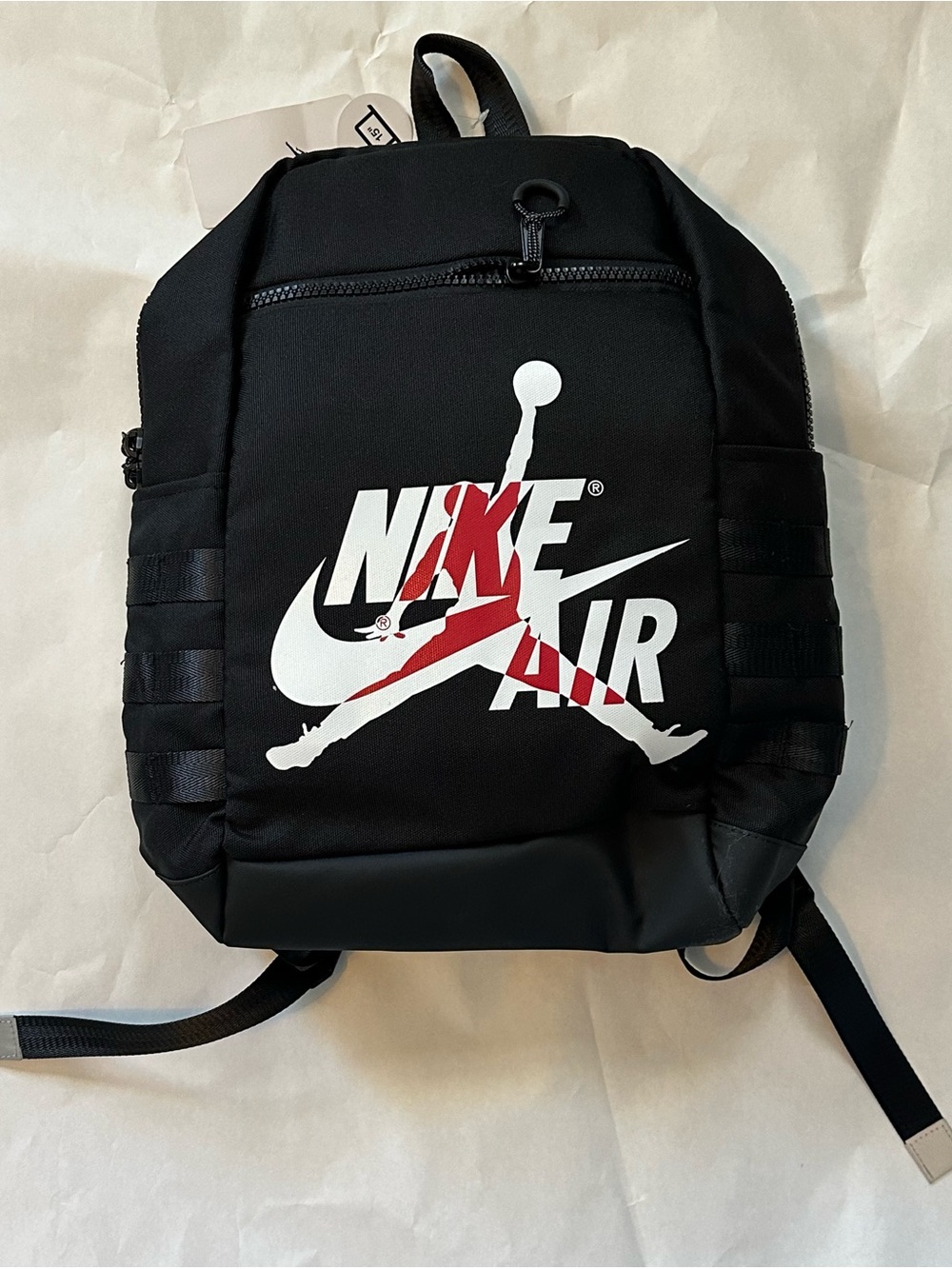Nike Air Jordan Black Backpack with White & Red Jumpman Logo